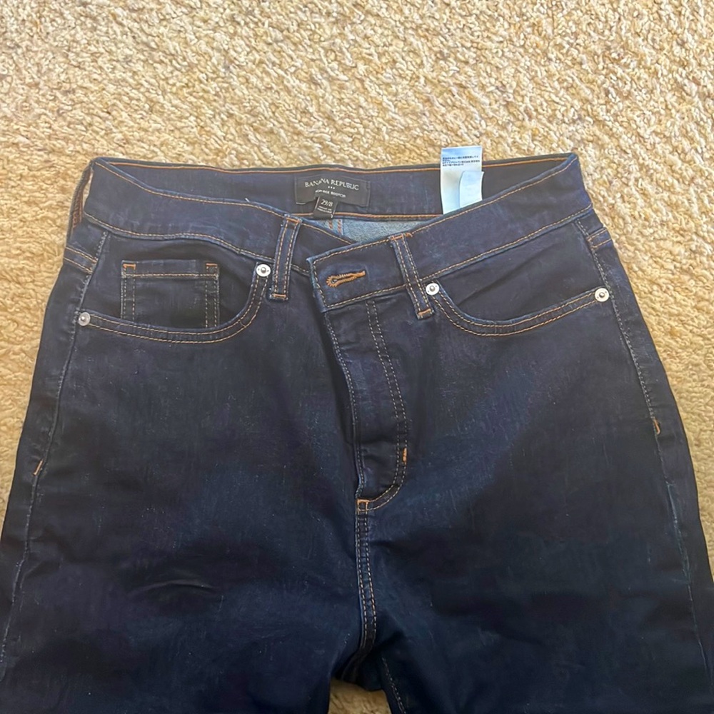 New Banana Republic jeans. High-rise boot cut